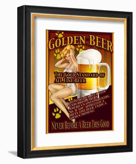 Golden Beer-Nomi Saki-Framed Giclee Print