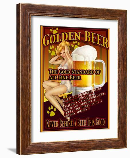 Golden Beer-Nomi Saki-Framed Giclee Print