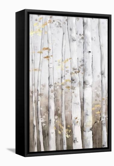 Golden Birch Forest II-Luna Mavis-Framed Stretched Canvas