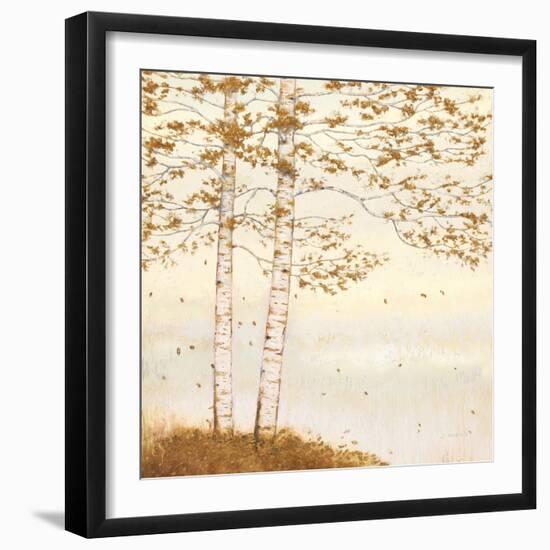 Golden Birch I Off White-James Wiens-Framed Art Print