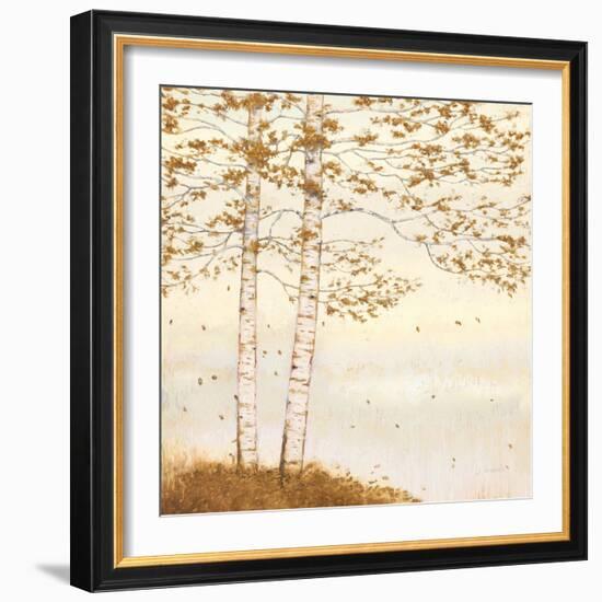 Golden Birch I Off White-James Wiens-Framed Art Print