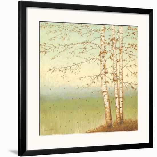 Golden Birch II with Blue Sky-James Wiens-Framed Art Print