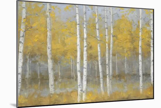 Golden Birch Panel-Jill Schultz McGannon-Mounted Art Print