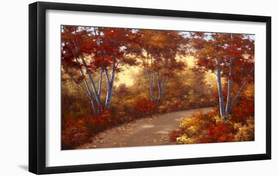 Golden Birch-Diane Romanello-Framed Art Print