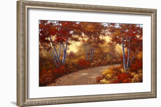 Golden Birch-Diane Romanello-Framed Art Print