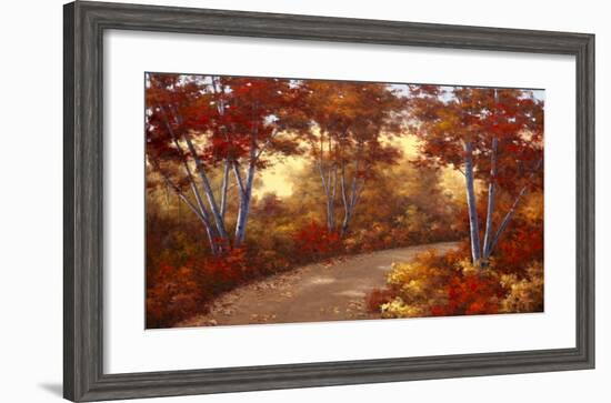 Golden Birch-Diane Romanello-Framed Art Print