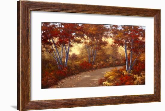 Golden Birch-Diane Romanello-Framed Art Print