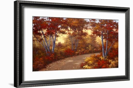 Golden Birch-Diane Romanello-Framed Art Print