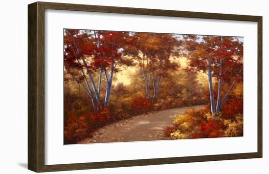 Golden Birch-Diane Romanello-Framed Art Print