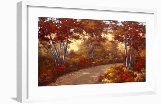 Golden Birch-Diane Romanello-Framed Art Print