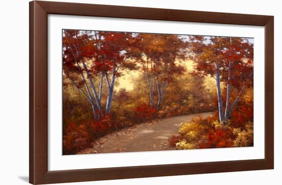 Golden Birch-Diane Romanello-Framed Art Print