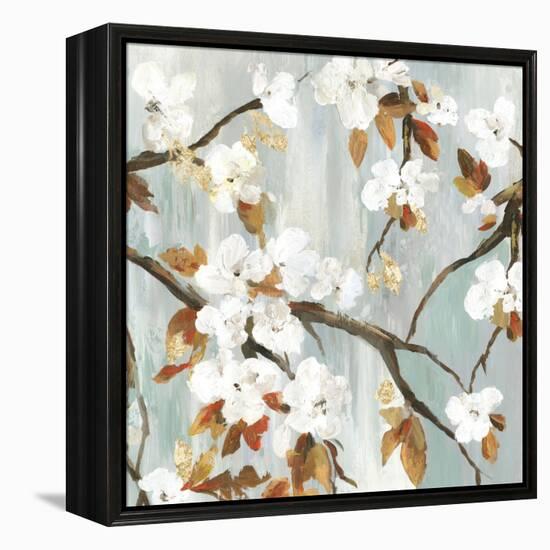 Golden Blooms II-Asia Jensen-Framed Stretched Canvas