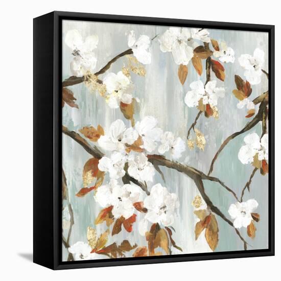 Golden Blooms II-Asia Jensen-Framed Stretched Canvas