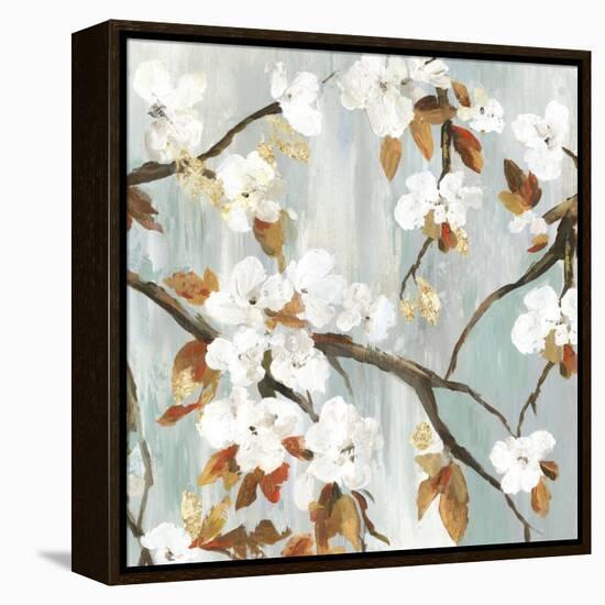 Golden Blooms II-Asia Jensen-Framed Stretched Canvas