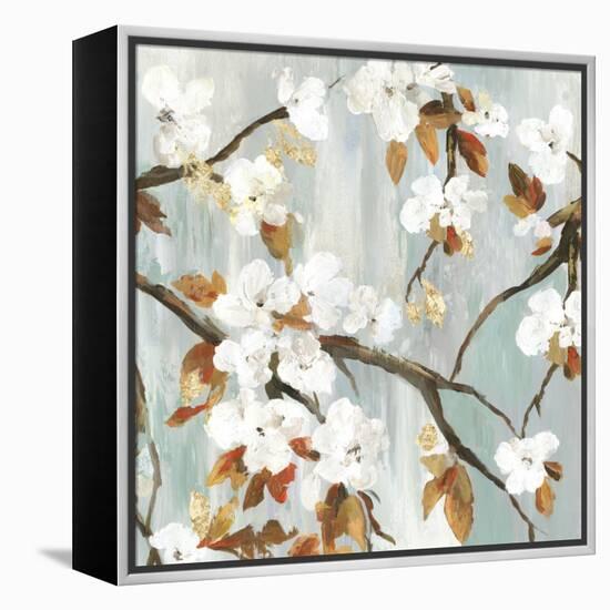 Golden Blooms II-Asia Jensen-Framed Stretched Canvas