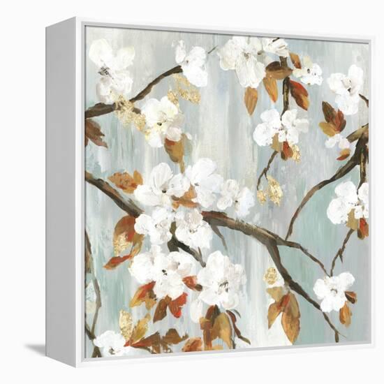 Golden Blooms II-Asia Jensen-Framed Stretched Canvas