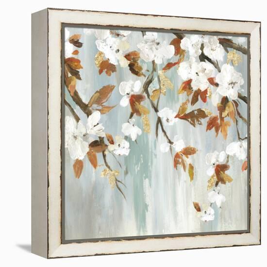 Golden Blooms III-Asia Jensen-Framed Stretched Canvas