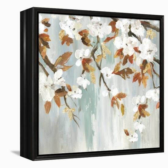 Golden Blooms III-Asia Jensen-Framed Stretched Canvas
