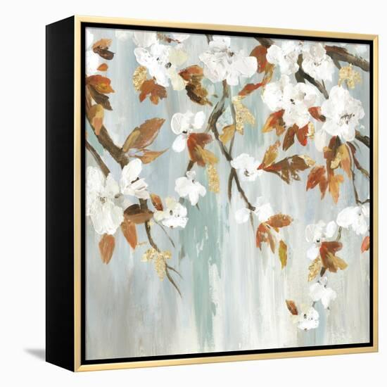Golden Blooms III-Asia Jensen-Framed Stretched Canvas