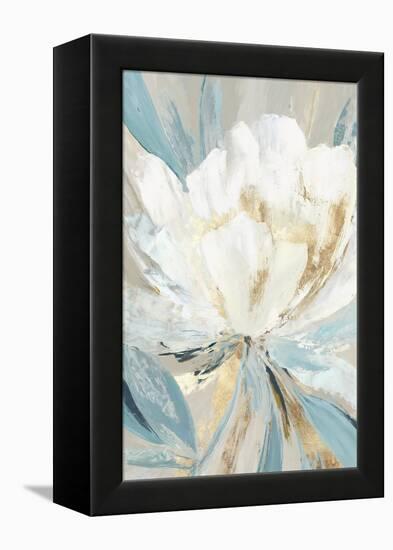 Golden Blue Floral II-Asia Jensen-Framed Stretched Canvas