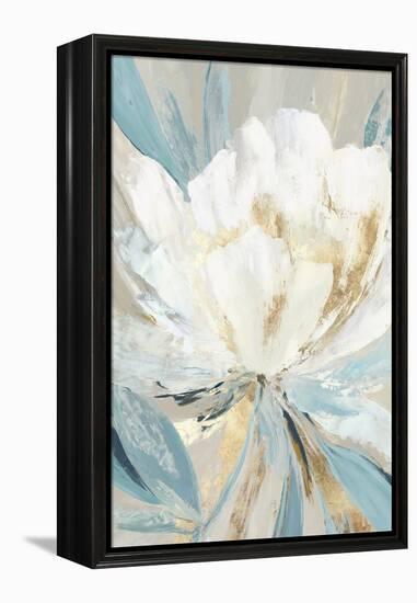 Golden Blue Floral II-Asia Jensen-Framed Stretched Canvas