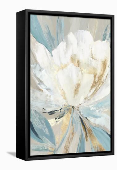 Golden Blue Floral II-Asia Jensen-Framed Stretched Canvas