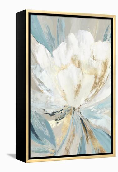 Golden Blue Floral II-Asia Jensen-Framed Stretched Canvas