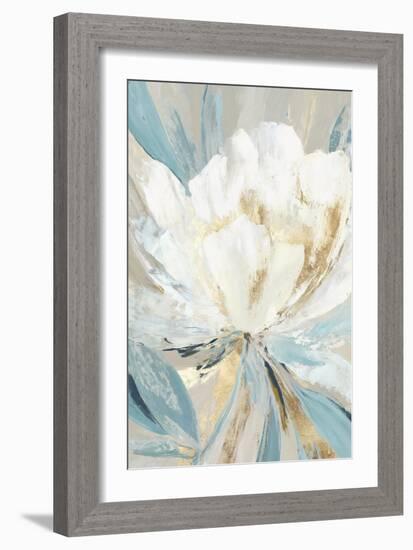 Golden Blue Floral II-Asia Jensen-Framed Art Print