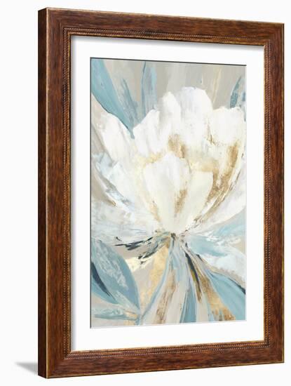 Golden Blue Floral II-Asia Jensen-Framed Art Print