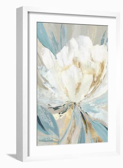 Golden Blue Floral II-Asia Jensen-Framed Art Print