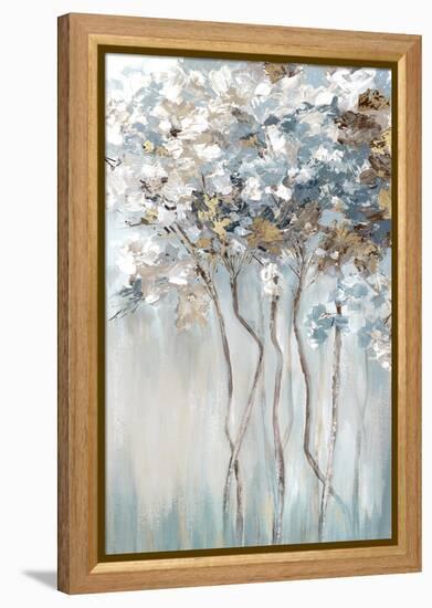 Golden Blue Forest-Luna Mavis-Framed Stretched Canvas