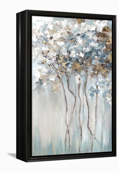 Golden Blue Forest-Luna Mavis-Framed Stretched Canvas