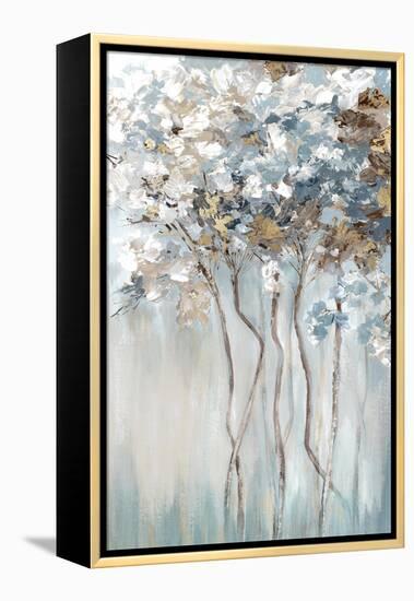 Golden Blue Forest-Luna Mavis-Framed Stretched Canvas