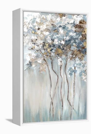 Golden Blue Forest-Luna Mavis-Framed Stretched Canvas