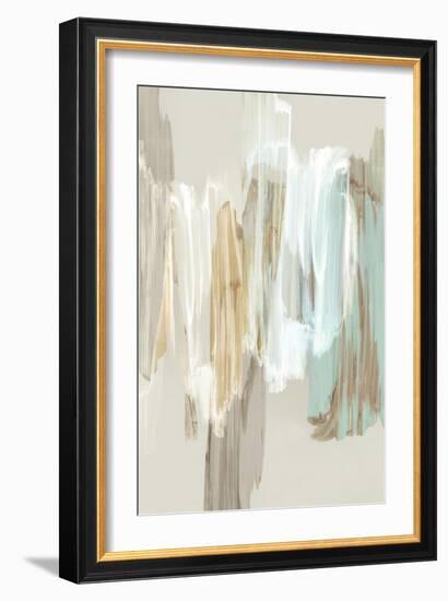 Golden Blue Horizon I-Emma Peal-Framed Art Print