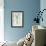 Golden Blue Horizon II-Emma Peal-Framed Art Print displayed on a wall