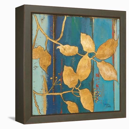 Golden Blue II-Patricia Pinto-Framed Stretched Canvas