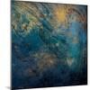 Golden Blue Marble Mate-Jace Grey-Mounted Art Print