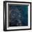 Golden Blue Marble-Jace Grey-Framed Art Print