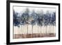 Golden Blue Trees-Nina Blue-Framed Art Print