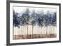 Golden Blue Trees-Nina Blue-Framed Art Print