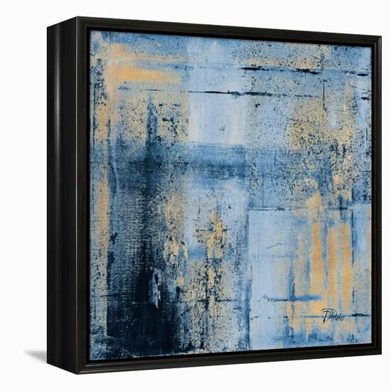 Golden Blues II-Patricia Pinto-Framed Stretched Canvas