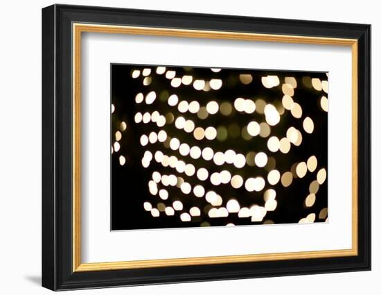 Golden Bokeh II-Erin Berzel-Framed Photographic Print