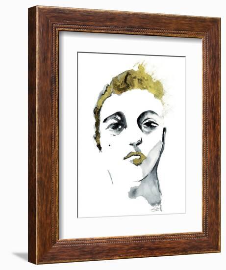 Golden Boy Golden Kiss-Stella Chang-Framed Premium Giclee Print