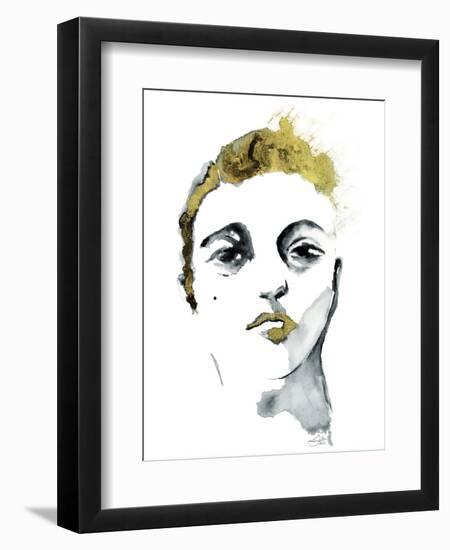 Golden Boy Golden Kiss-Stella Chang-Framed Premium Giclee Print