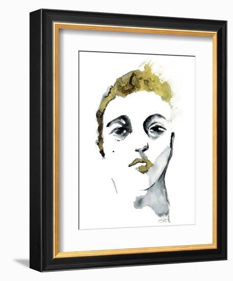 Golden Boy Golden Kiss-Stella Chang-Framed Premium Giclee Print