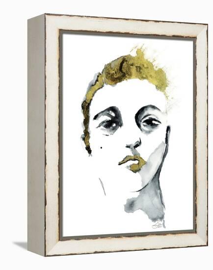 Golden Boy Golden Kiss-Stella Chang-Framed Stretched Canvas