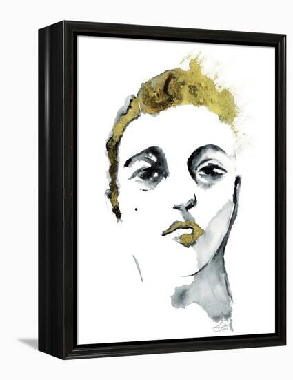 Golden Boy Golden Kiss-Stella Chang-Framed Stretched Canvas