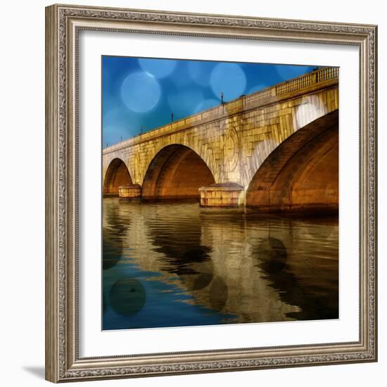 Golden Bridge-Kevin Calaguiro-Framed Art Print