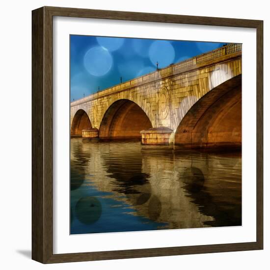 Golden Bridge-Kevin Calaguiro-Framed Art Print